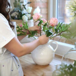 Bees Stoneware Jug -Sophie Allport 11459pi hybrid peony bud 45cm lifestyle high res square