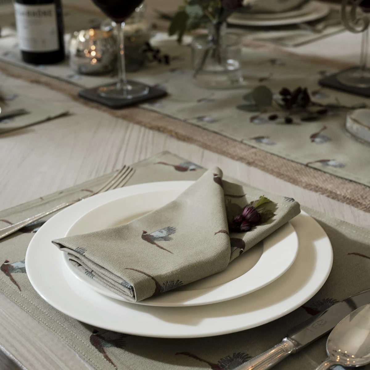 Pheasant Napkins (Set Of 4) 1 Pheasant Napkins (Set Of 4)