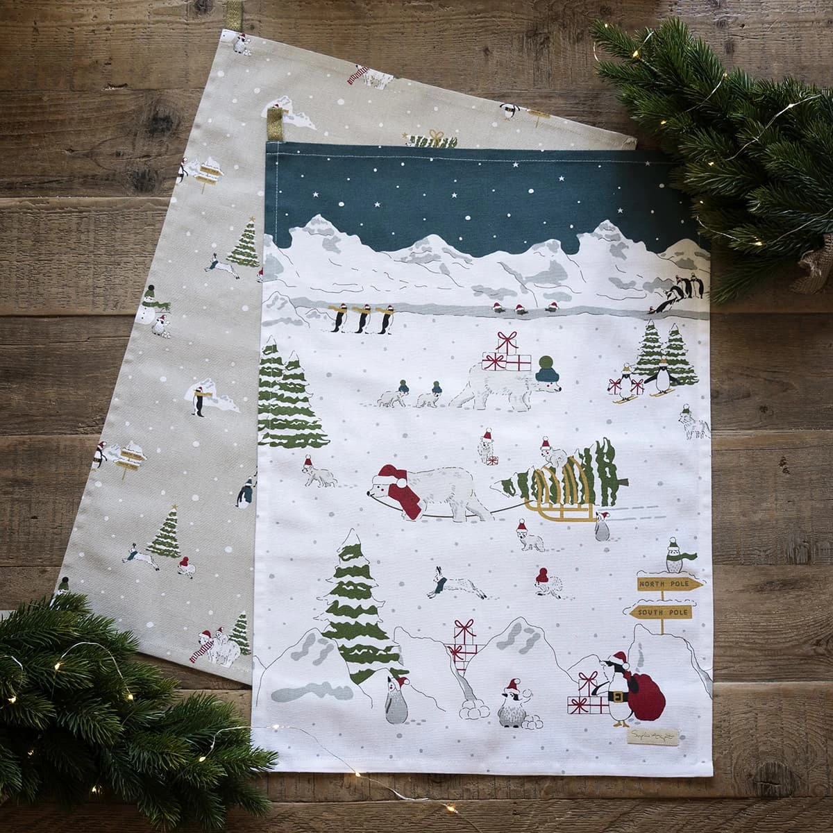 Snow Season Tea Towel (Set Of 2) 2 Snow Season Tea Towel (Set Of 2) - Image 2