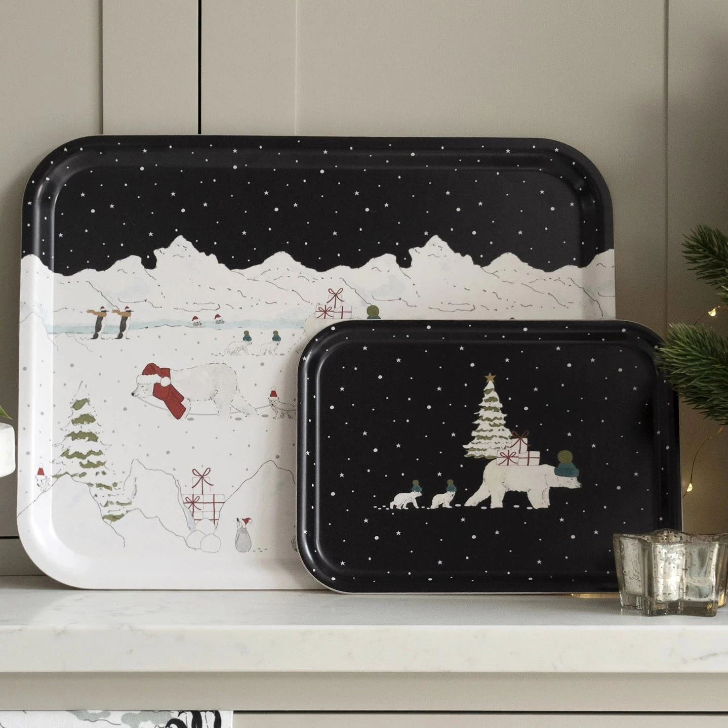 Snow Season Serving Tray - Large 2 Snow Season Serving Tray - Large - Image 2