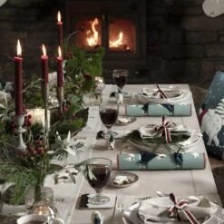 Snow Season Table Runner -Sophie Allport AW22 snowseason table setting full collection3 lifestyle high res square