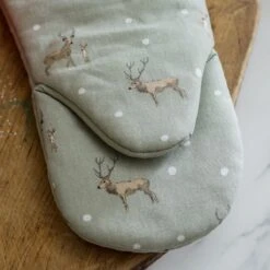 Christmas Stags Oven Mitt -Sophie Allport AW23 ALL114150M DETAIL ALT