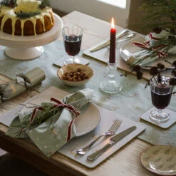 Christmas Stags Table Runner 7 Christmas Stags Table Runner -Sophie Allport AW23 ALL114300 SQUARE Custom