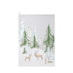Christmas Stags Scene Tea Towel 7 Christmas Stags Scene Tea Towel -Sophie Allport AW23 ALL114601S CUTOUT Custom
