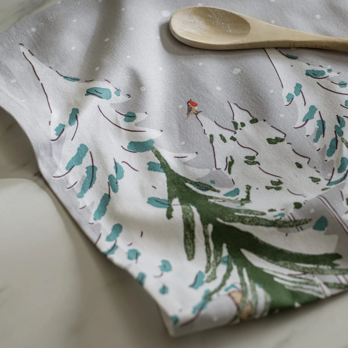 Christmas Stags Scene Tea Towel 3 Christmas Stags Scene Tea Towel - Image 3