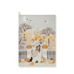 Trick Or Treat Scene Tea Towel -Sophie Allport AW23 ALL117601S CUTOUT Custom