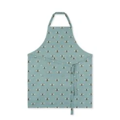 Bees Teal Adult Apron