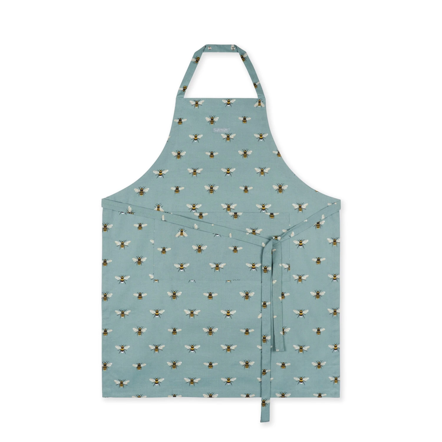 Bees Teal Adult Apron 1 Bees Teal Adult Apron