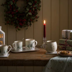 Christmas Stags Stoneware Mug 7 Christmas Stags Stoneware Mug -Sophie Allport AW23 BM11401 IM11401 SQUARE Custom