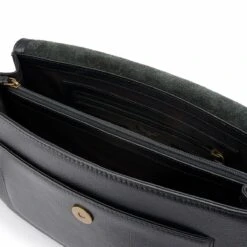 Bees Black Leather Mabel Bag -Sophie Allport AW23 MLB36BLK CUTOUT 1