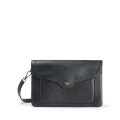 Bees Black Leather Mabel Bag -Sophie Allport AW23 MLB36BLK CUTOUT Custom