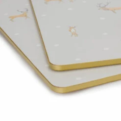 Christmas Stags Extra Large Placemats (Set Of 2) -Sophie Allport AW23 PMC11402 CUTOUT 1