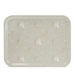 Christmas Stags Serving Tray - Large 11 Christmas Stags Serving Tray - Large -Sophie Allport AW23 PT11445 CUTOUT Custom
