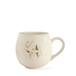 Christmas Stags Stoneware Mug 9 Christmas Stags Stoneware Mug -Sophie Allport AW23 SPM114 CUTOUT Custom