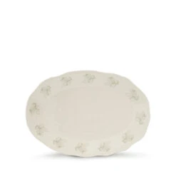 Acorn & Oak Leaves Stoneware Serving Platter -Sophie Allport AW23 SSP113 CUTOUT Custom