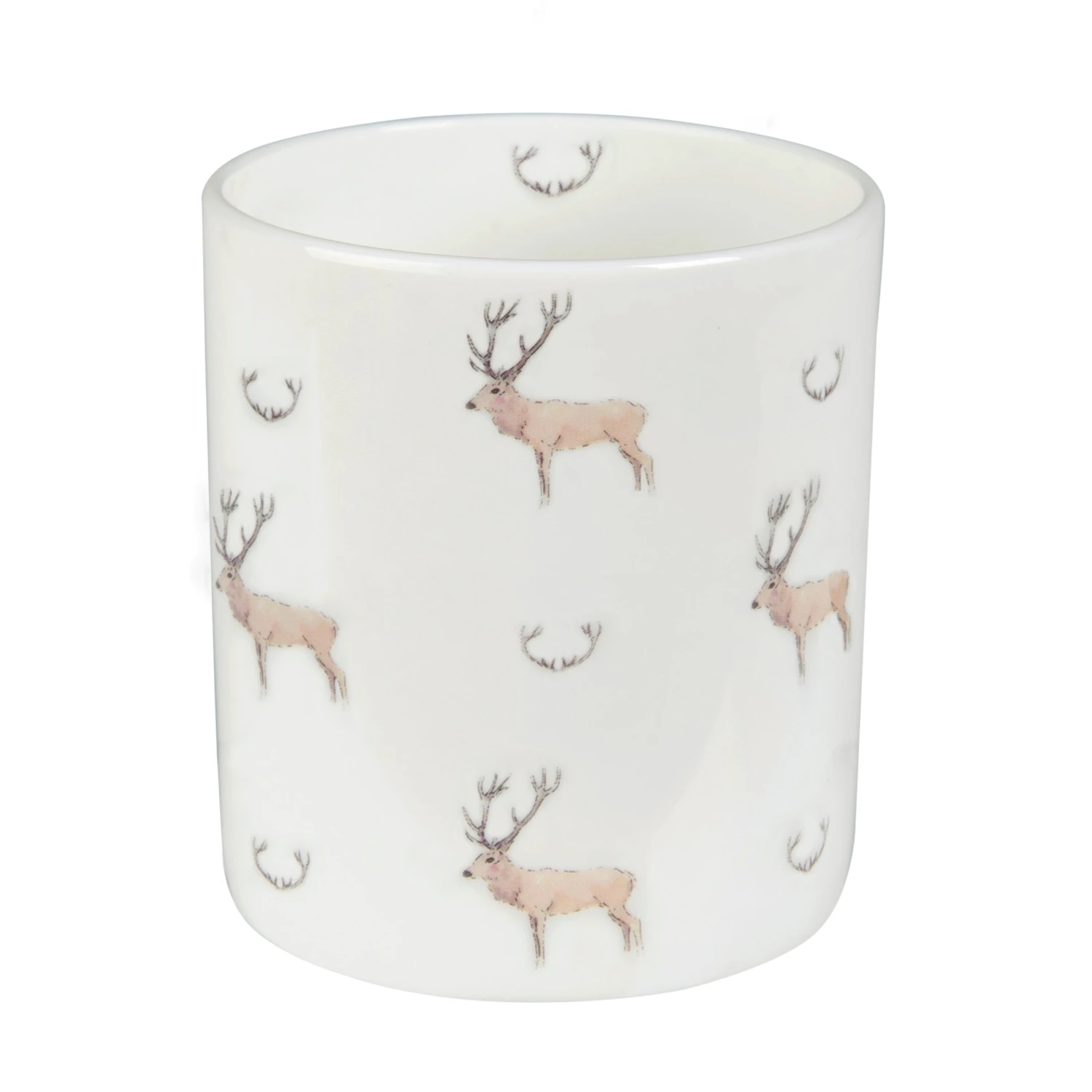 Stag & Antlers White Mug 3 Stag & Antlers White Mug - Image 3