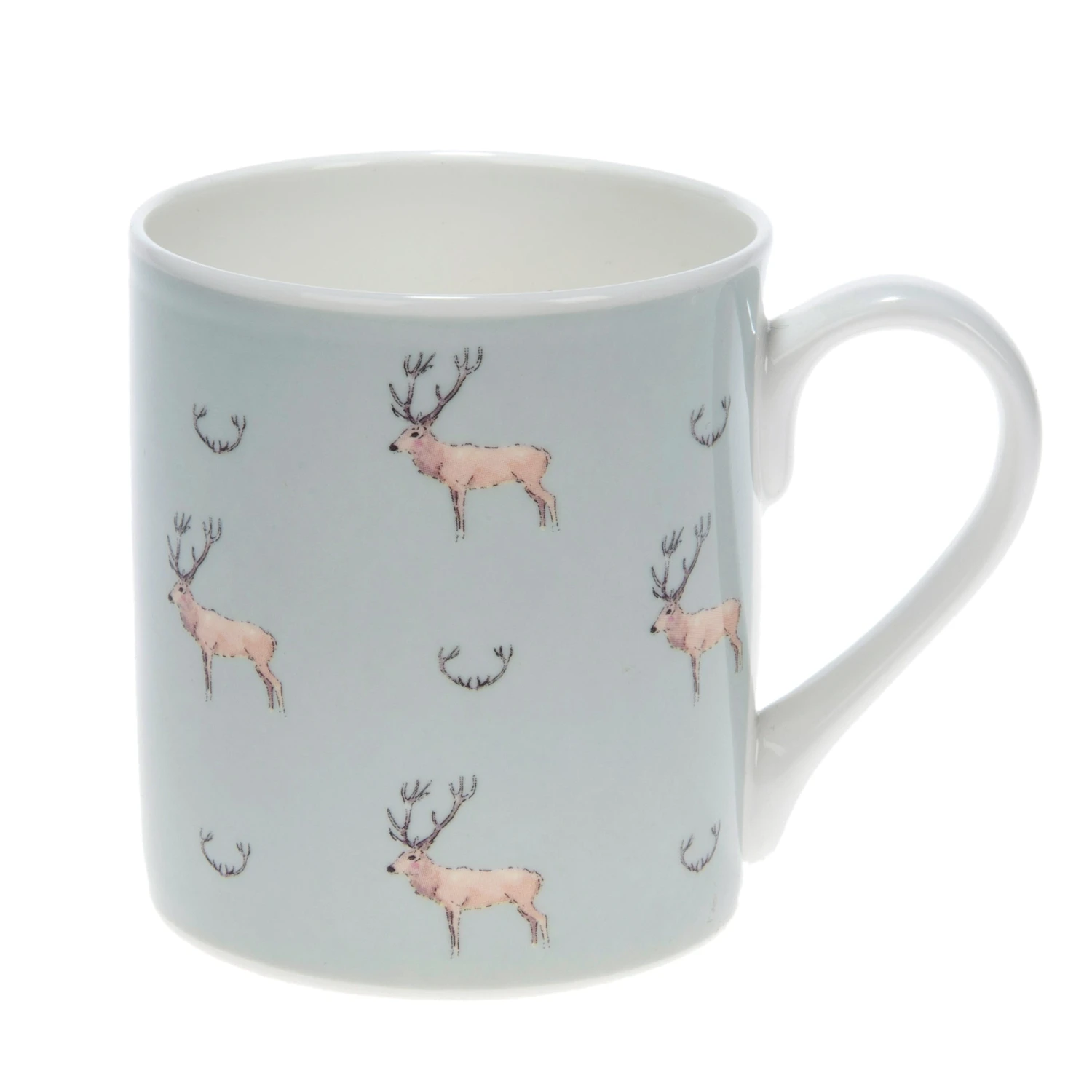 Stag & Antlers Olive Mug 1 Stag & Antlers Olive Mug