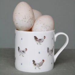 Chicken & Egg Mug -Sophie Allport IMCH03 Chicken Egg Lifestyle Large Mug High Res 1 web image