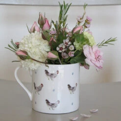 Chicken & Egg Mug -Sophie Allport IMCH03 Chicken Egg Lifestyle Large Mug High Res web image