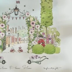 Chelsea Flower Show Print (2023) -Sophie Allport SS23 A3LAPC01 DETAIL 01