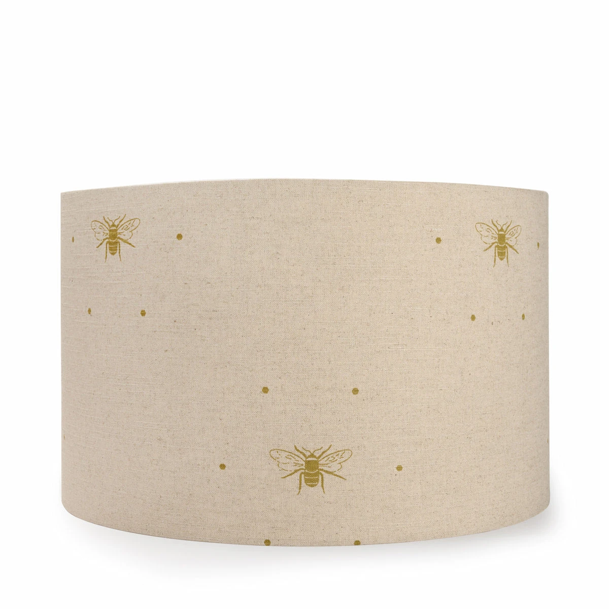 Bees Gold Linen Blend Lampshade 1 Bees Gold Linen Blend Lampshade