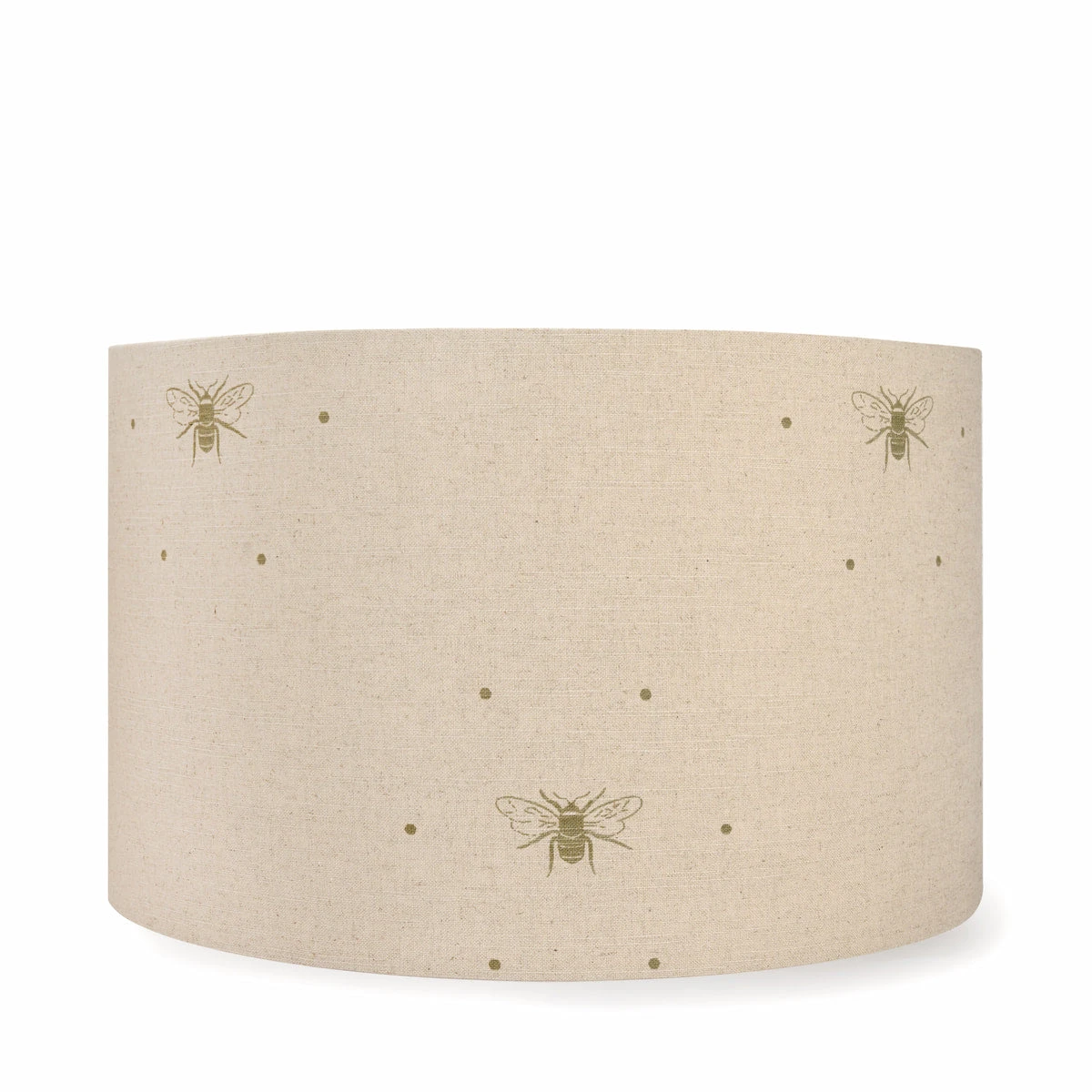 Bees Grey Green Linen Blend Lampshade 1 Bees Grey Green Linen Blend Lampshade