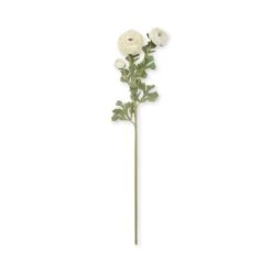 Faux Ranunculus Spray - White -Sophie Allport SS24 ABX8534WH CUTOUT
