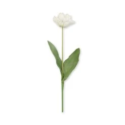 Faux Parrot Tulip - White 5 Faux Parrot Tulip - White -Sophie Allport SS24 ABY5005WH CUTOUT