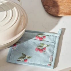 Strawberries Blue Pot Grab