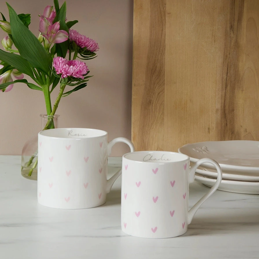 Hearts Pink Mug 1 Hearts Pink Mug