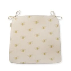 Bees Linen Seat Cushion -Sophie Allport SS24 LIN364501 CUTOUT