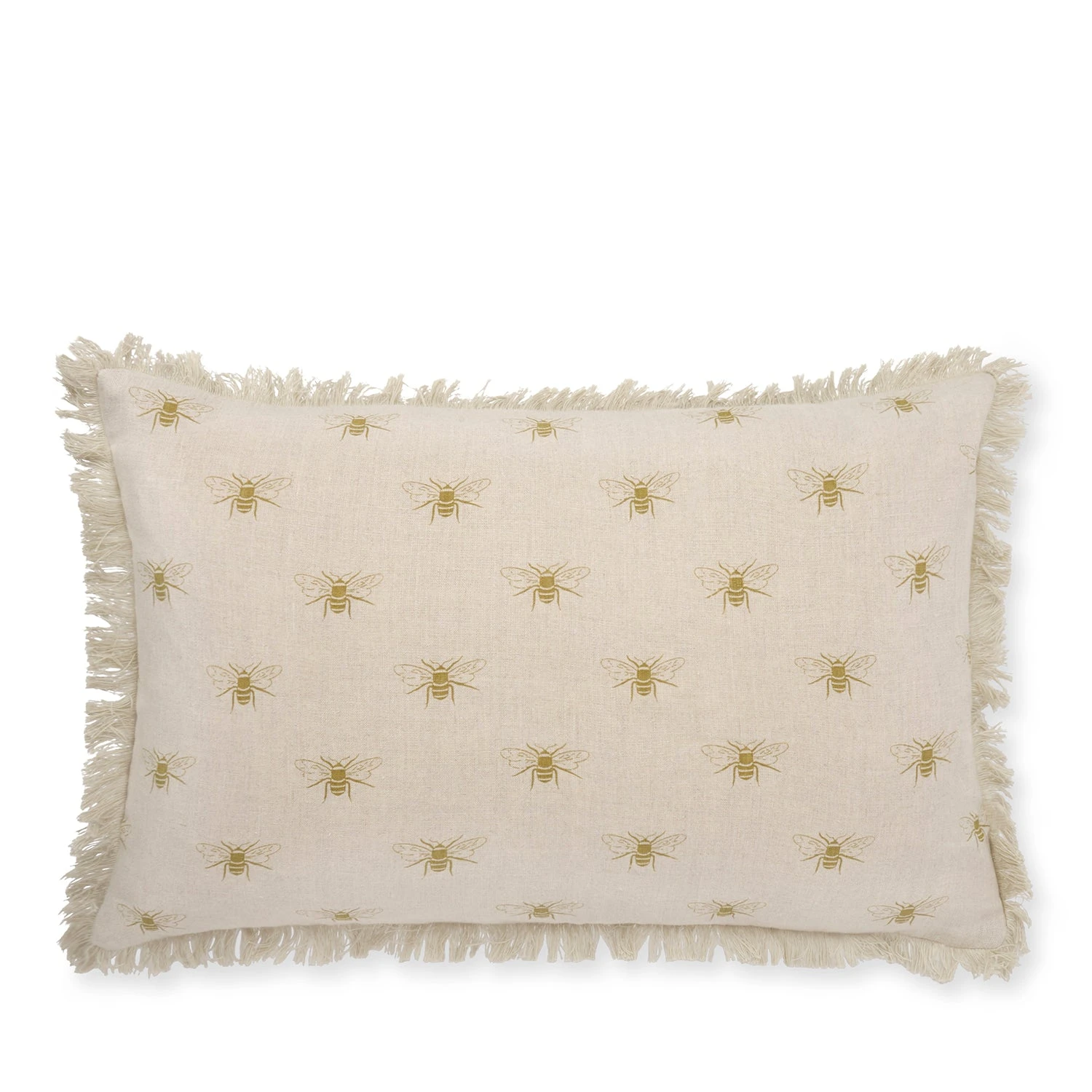 Bees Linen Cushion - Rectangular 3 Bees Linen Cushion - Rectangular - Image 3