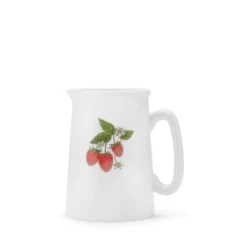 Strawberries Solo White Jug - Small -Sophie Allport SS24 MJ97W01 CUTOUT
