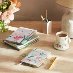 Tulips B6 Fabric Notebook -Sophie Allport SS24 POLY16510 POLY116510B6 SQUARE e530b696 f9f1 4822 b7c2 c7ed9915261d
