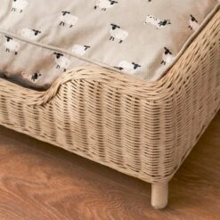Rattan Pet Bed - Natural 14 Rattan Pet Bed - Natural -Sophie Allport SS24 RATCD750 DETAIL