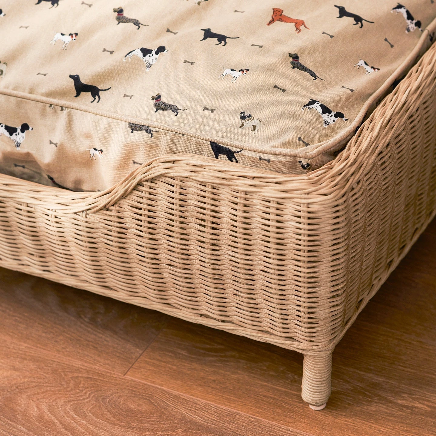 Rattan Pet Bed - Natural 2 Rattan Pet Bed - Natural - Image 2