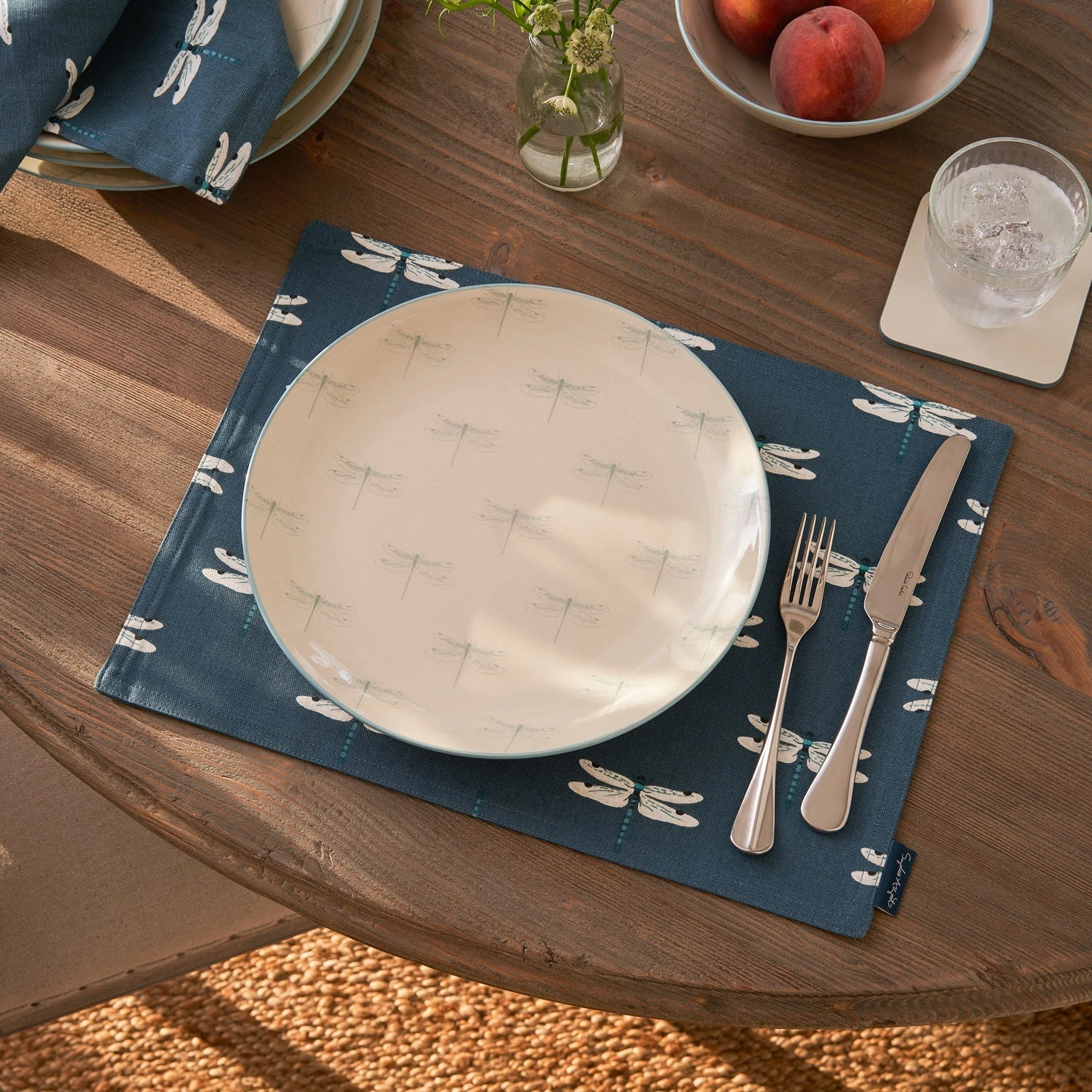 Dragonfly Stoneware Dinner Plate 1 Dragonfly Stoneware Dinner Plate