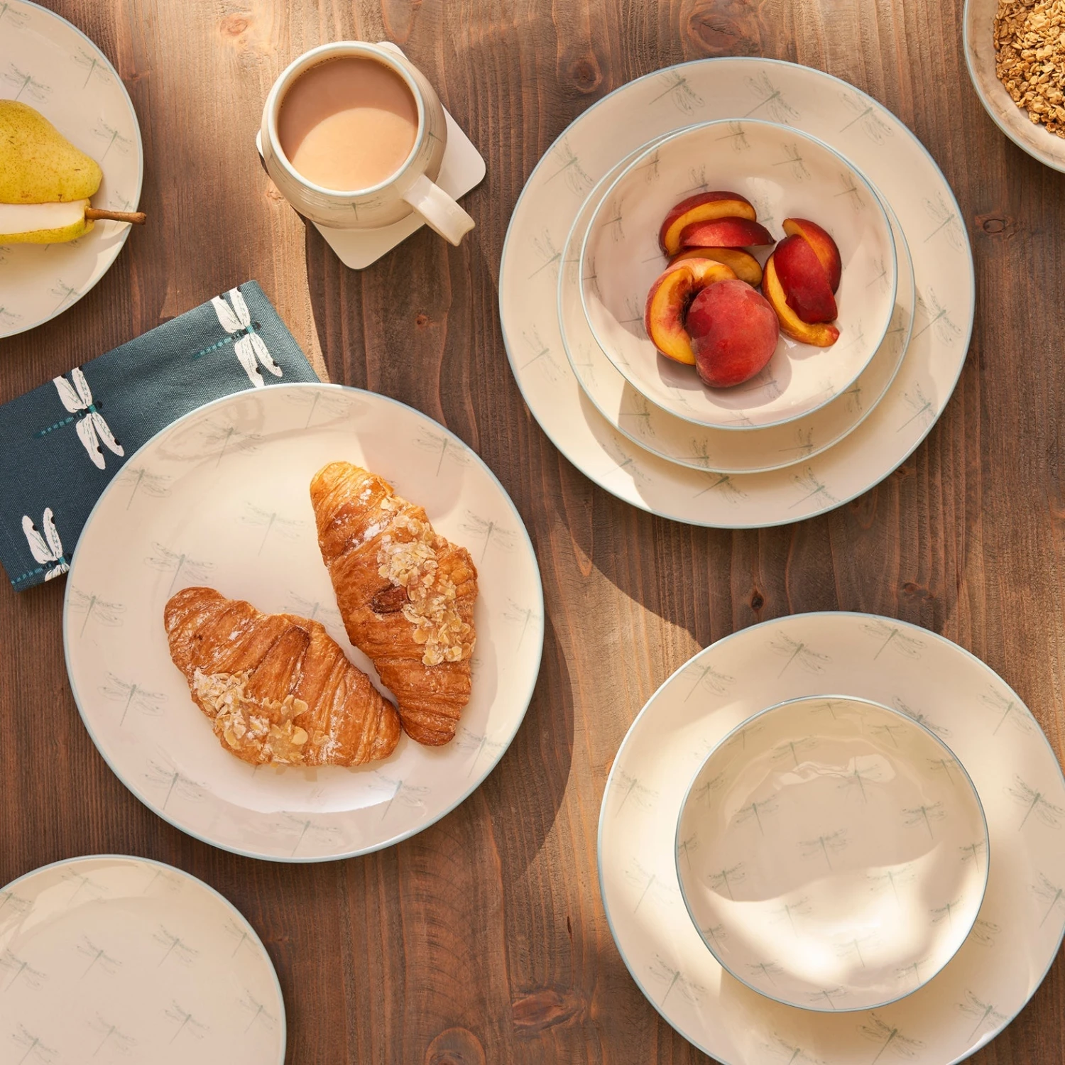 Dragonfly Stoneware Side Plate 3 Dragonfly Stoneware Side Plate - Image 3