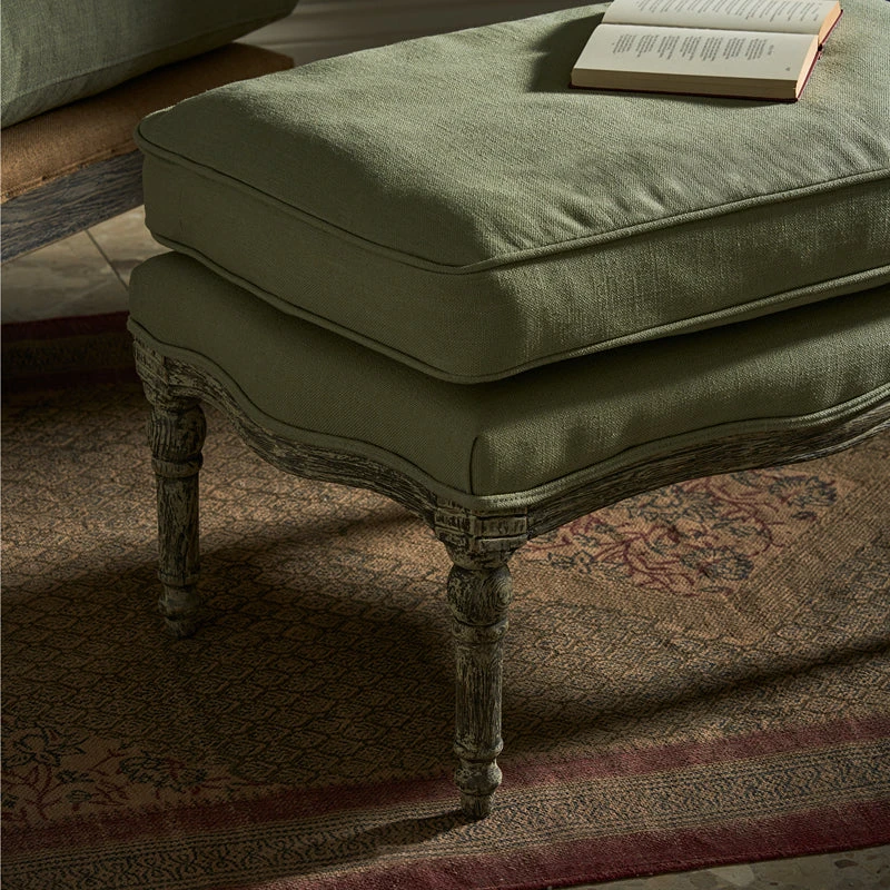 Witham Footstool - Pale Green 6 Witham Footstool - Pale Green - Image 6
