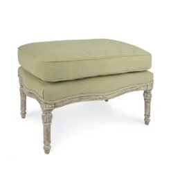 Witham Footstool - Pale Green 17 Witham Footstool - Pale Green -Sophie Allport SS24 WSP21866 CUTOUT 1