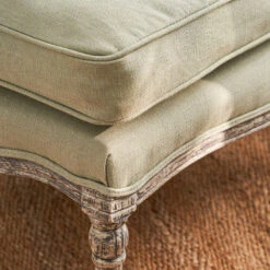 Witham Footstool - Pale Green 12 Witham Footstool - Pale Green -Sophie Allport SS24 WSP21866 DETAIL 2