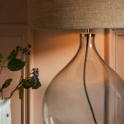 Langham Glass Lamp 12 Langham Glass Lamp -Sophie Allport SS24 ZA7219 DETAIL SQUARE ON