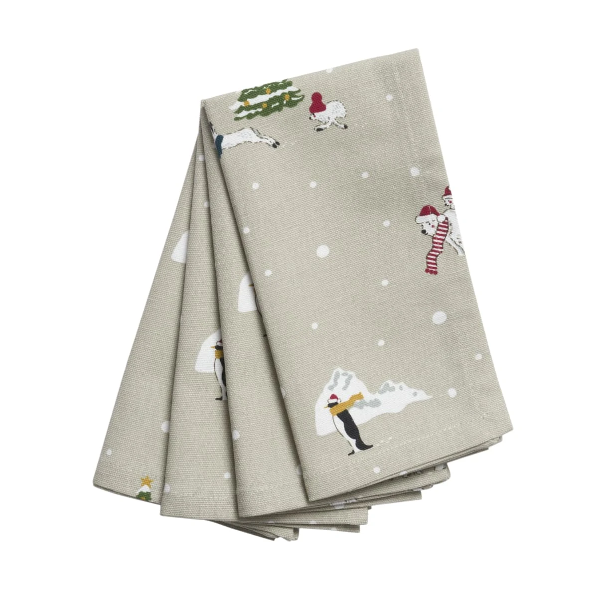 Snow Season Napkins (Set Of 4) 2 Snow Season Napkins (Set Of 4) - Image 2