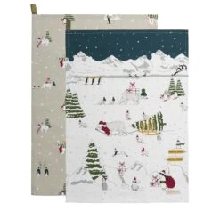 Snow Season Tea Towel (Set Of 2)
