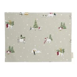Snow Season Fabric Placemats (Set Of 2)