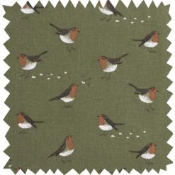 Robin Double Oven Glove -Sophie Allport all101000 robin green fabric swatch cut out high res square 210b8f2a 8bb8 45b1 ab60 7c14548647a3