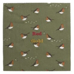Robin Adult Apron -Sophie Allport all101000 robin green fabric swatch cut out personalisation high res square