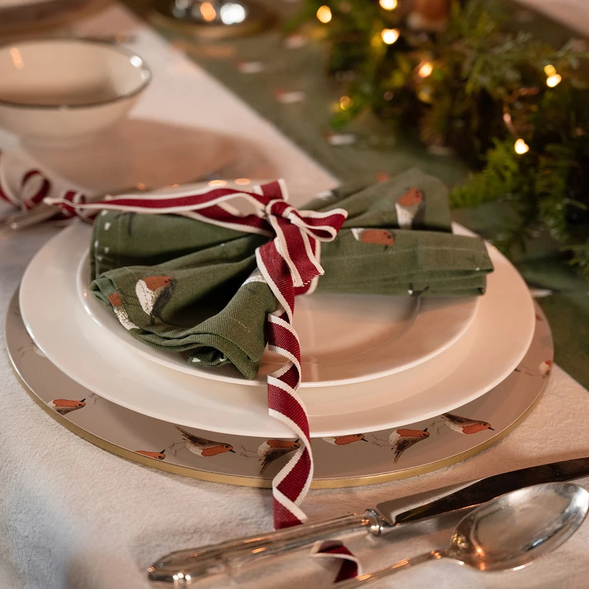 Robin Circular Placemats (Set Of 4) 3 Robin Circular Placemats (Set Of 4) - Image 3