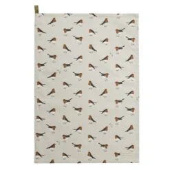 Robin Tea Towel (Set Of 2) 19 Robin Tea Towel (Set Of 2) -Sophie Allport all101602 robins tea towel set of 2 cut out high res square