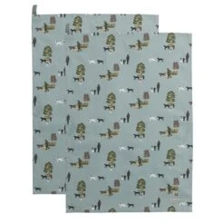 Woodland Walks Tea Towel (Set Of 2)
